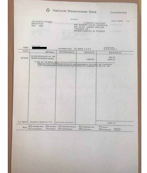Bashir mocked up these bank statements to convince Earl Spencer to help broker an interview with Diana in an extraordinary breach of BBC editorial guidelines