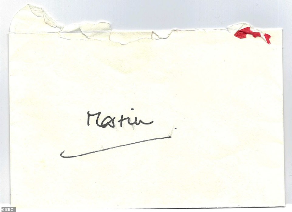 The letter on Kensington Palace paper was in an envelope marked 'Martin', dated December 22, 1995 and signed by Diana