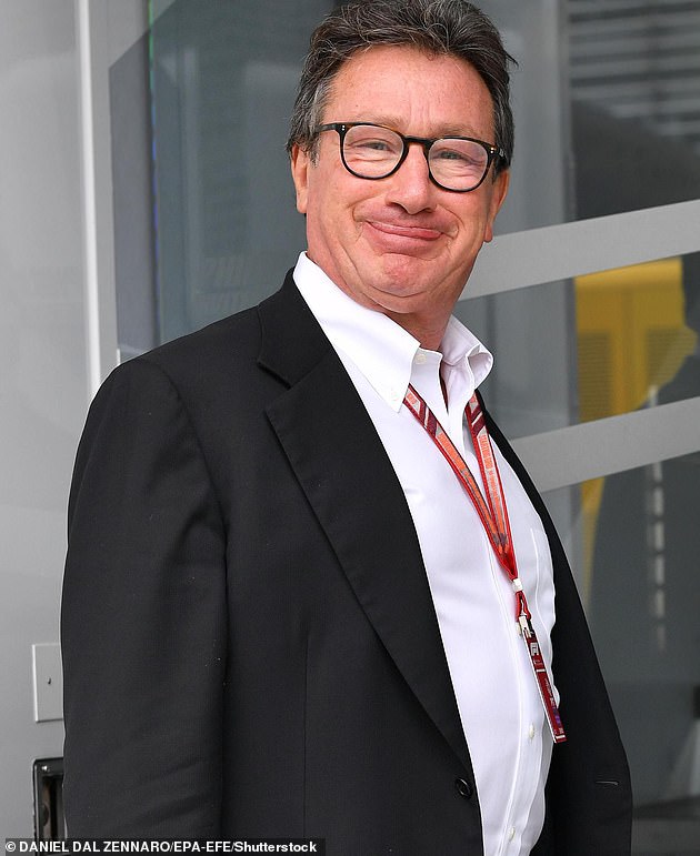 Vested interests: Louis Carey Camilleri is pictured at the Monza racetrack, in Monza, Italy in 2018
