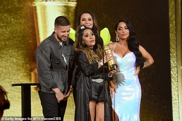 Reality icons: Jersey Shore: Family Vacation took home the top prize at Monday night's 2021 MTV Movie & TV Awards: Unscripted ceremony