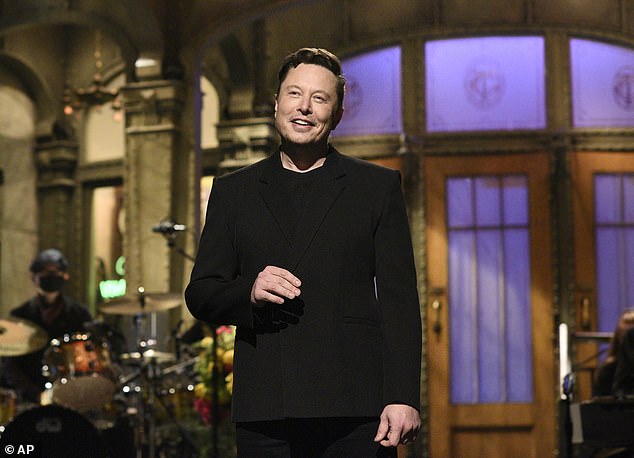 Crypto traders lost an estimated $10million over the weekend that Elon Musk made his appearance on SNL (pictured), a financial expert claims