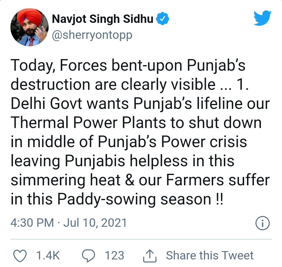 Navjot Sidhu’s Latest Tweets Hint At Ceasefire With Amarinder Singh