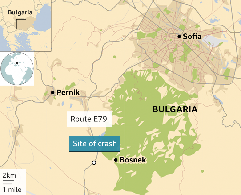 Bulgaria bus crash: Children among at least 46 killed