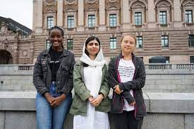 Malala Yousafzai Joins Greta Thunberg In Climate Protest Outside Sweden Parliament