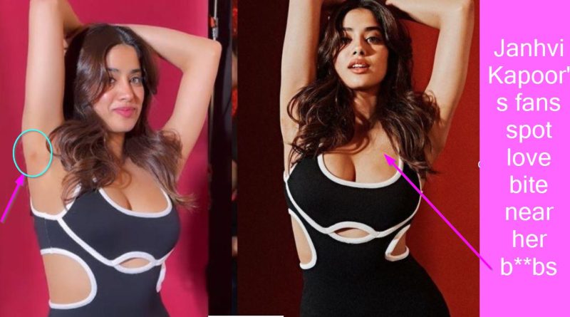 Janhvi Kapoor’s fans spot love bite in her latest photos as she stuns in black bodycon dress: PICS