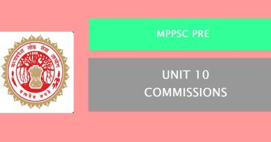 एमपीपीएससी प्री के लिए आयोग (यूनिट-10) | Ayog (Unit-10) For MPPSC Pre | Commissions For MPPSC Pre ।