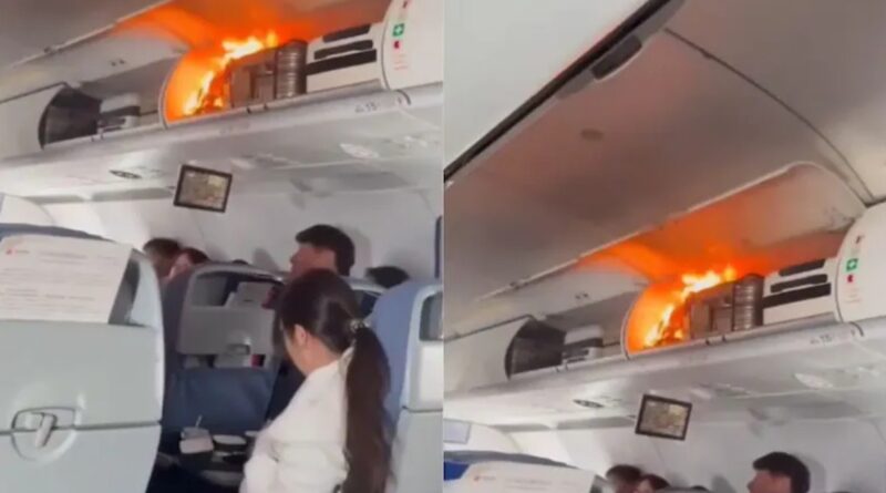 Viral Video Shows Fire Erupt on China’s Air China Flight, Leading to Emergency Landing