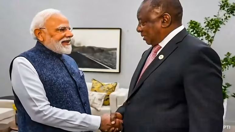PM Modi Holds Bilateral Talks With South African President Ramaphosa at G20 Summit