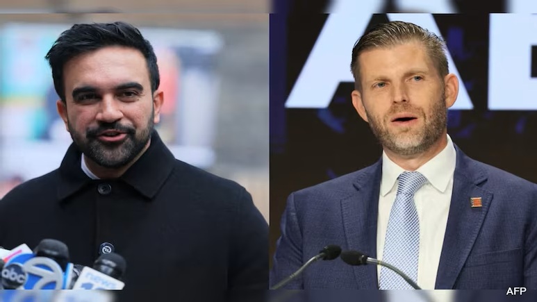 Trump’s Son Eric Trump Alleges Zohran Mamdani “Hates Indian Population”
